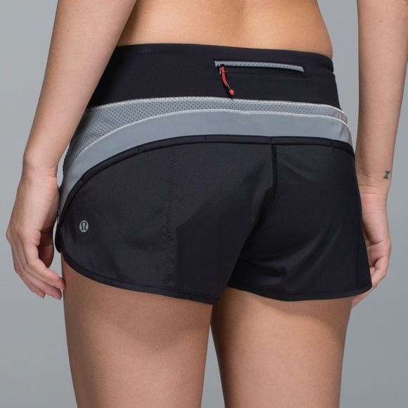 Lululemon Speed Short Reflective Silver / Black 6 - Picture 2 of 8